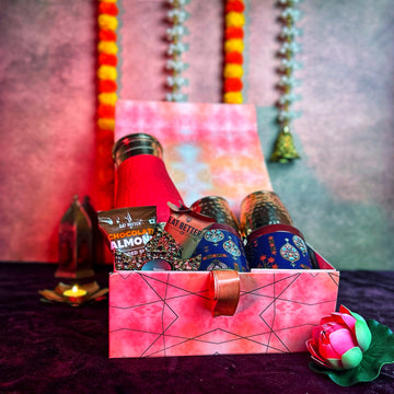 Gulaab Copper Essential & Dry Fruits Hamper – Premium Gift with Copper Bottle, Glasses & Gourmet Treats