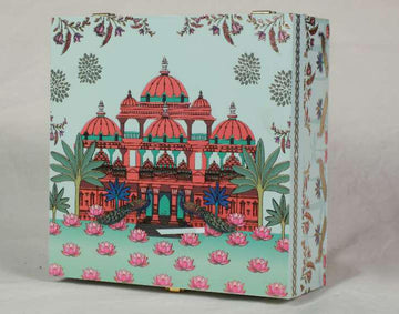 Hawa Mahal Multi-Size MDF Jar Box – Premium Printed Wooden Hamper