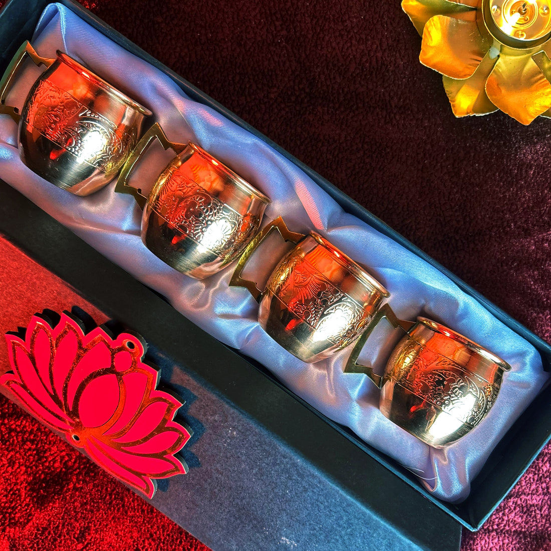Pure Copper Cups Set – Handcrafted Drinking Tumblers for Everyday Use & Gifting