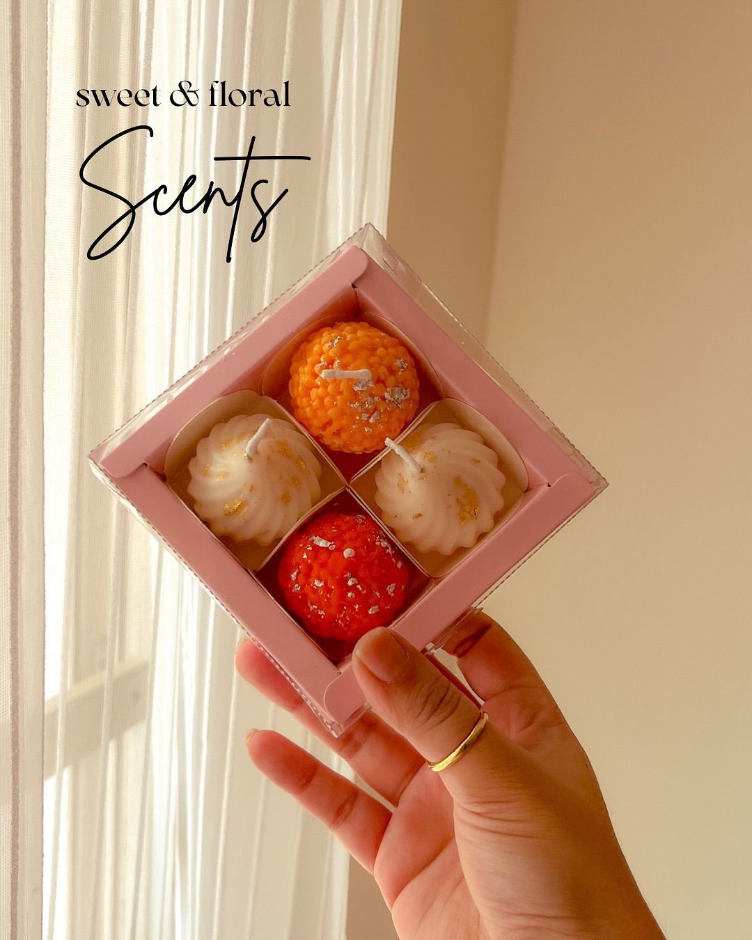 Laddoo & Modak Candle Gift Box (Set of 4) – Festive Delight